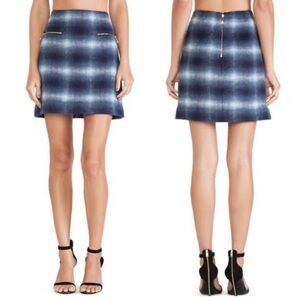 Kate Spade ♠️ New York Wool Plaid Print Mini Skirt